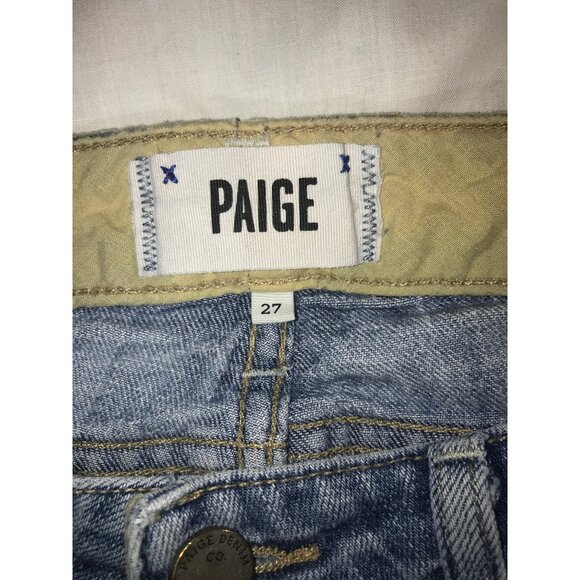 Paige Womens “Kylie Corp” Light Blue Distressed Denim Jeans - Picture 4 of 10